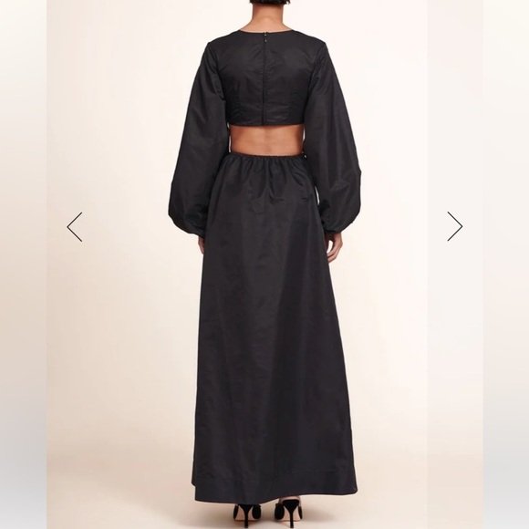 STAUD Ivy Maxi Dress In Black Small NWT - Picture 3 of 11